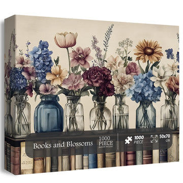 Libri e fiori puzzle puzzle 1000 pezzi